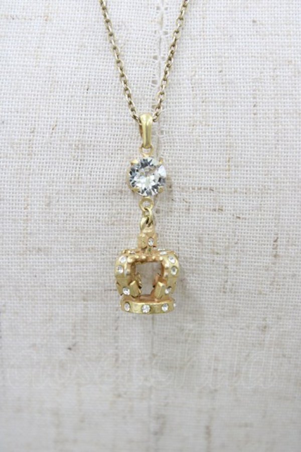 画像1: Jane Marple / クラウンネックレス  ゴールド H-26-01-20-1019-JM-AC-KB-ZH (1)