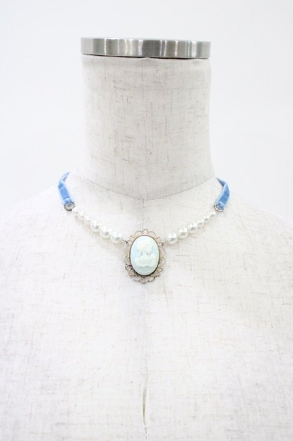 画像2: MILK / カメオチョーカー  サックス H-26-01-20-1020-ML-AC-KB-ZH (2)