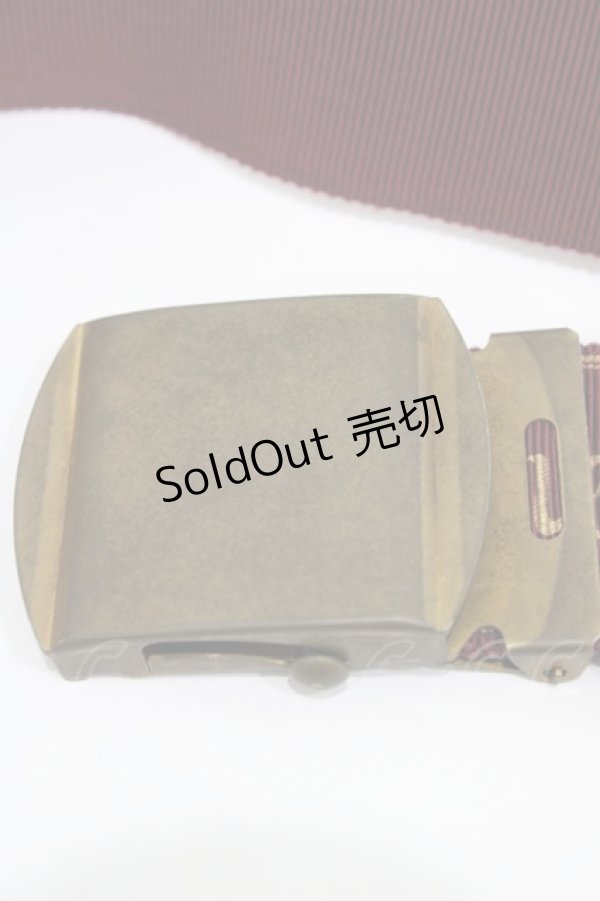 画像3: Jane Marple / ロゴリボンベルト  ワイン H-26-01-20-1022-JM-ZA-KB-ZH (3)