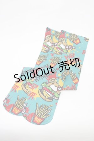 画像: HYPER CORE / プリントニーハイ  総柄グリーン H-26-01-20-1027-PU-ZA-KB-ZH