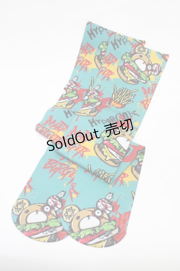 画像2: HYPER CORE / プリントニーハイ  総柄グリーン H-26-01-20-1027-PU-ZA-KB-ZH (2)