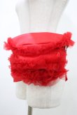 画像1: Candy Stripper / OVERLAPPED FRILL WAIST BAG  レッド H-26-01-20-1029-PU-BG-KB-ZH (1)