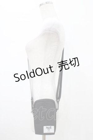 画像: NieR Clothing / ショルダーポーチ  黒 H-26-01-20-1030-PU-BG-KB-ZH