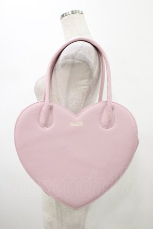 画像: MILK / ポケットハートバッグ  ピンク H-26-01-20-1032-ML-BG-KB-ZH