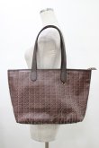 画像1: Q-pot. / ビターチョコレートジップトートバッグ  ビターチョコレート H-26-01-20-1033-QP-BG-KB-ZH (1)