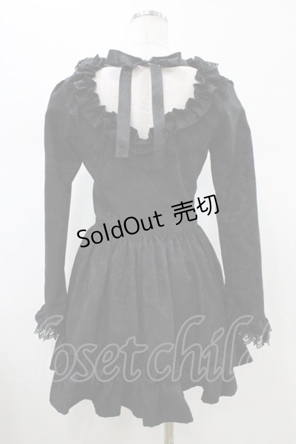 画像2: Antique beasT / Azaleaワンピース  黒 H-26-01-20-1036-PU-OP-KB-ZH (2)