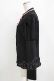 画像2: Kurumi Collaboration / KRデシンジゴスリブラウス L ブラック H-26-01-20-051-GO-BL-NS-ZH (2)