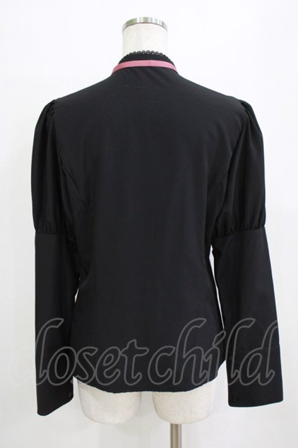 画像3: Kurumi Collaboration / KRデシンジゴスリブラウス L ブラック H-26-01-20-051-GO-BL-NS-ZH (3)