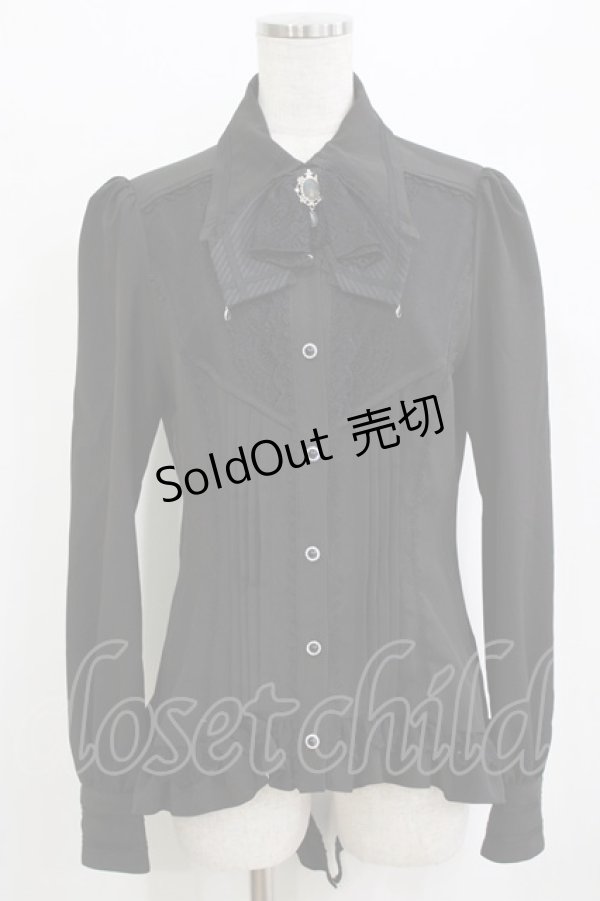 画像1: Hoshibako Works / ヒヤシンスの詩ブラウス S ブラック H-26-01-20-052-LO-BL-NS-ZH (1)