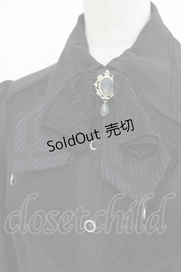 画像4: Hoshibako Works / ヒヤシンスの詩ブラウス S ブラック H-26-01-20-052-LO-BL-NS-ZH (4)