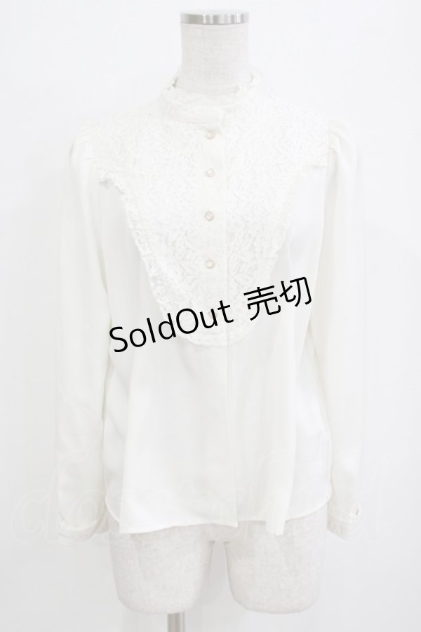 画像1: an another angelus / ヨークレース切替ブラウス Free OFFWHITE H-26-01-20-054-CA-BL-NS-ZH (1)