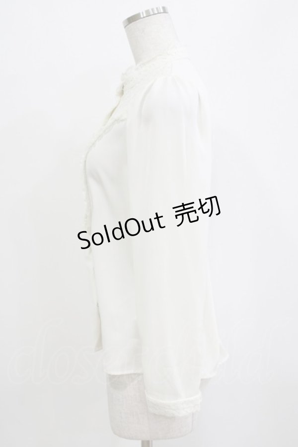 画像2: an another angelus / ヨークレース切替ブラウス Free OFFWHITE H-26-01-20-054-CA-BL-NS-ZH (2)