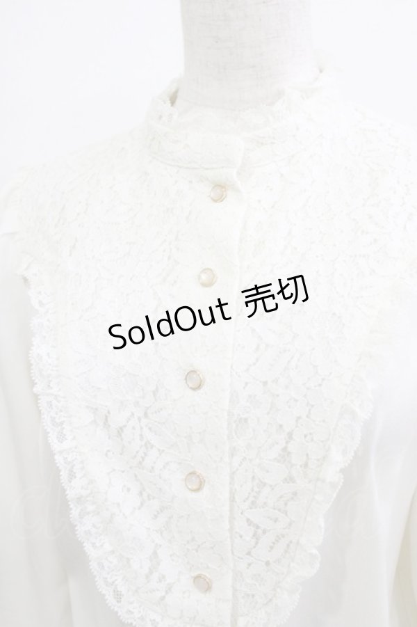 画像4: an another angelus / ヨークレース切替ブラウス Free OFFWHITE H-26-01-20-054-CA-BL-NS-ZH (4)