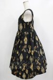 画像2: LIEF / Classic Key Printジャンパースカート L/XL ブラック H-26-01-20-005-LO-OP-NS-ZH (2)