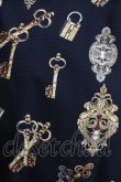 画像4: LIEF / Classic Key Printジャンパースカート L/XL ブラック H-26-01-20-005-LO-OP-NS-ZH (4)