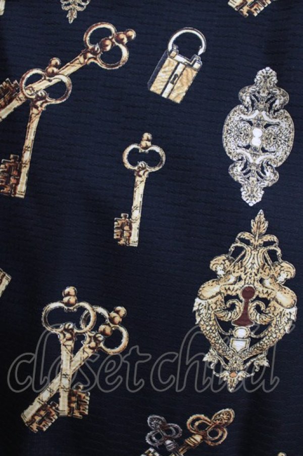 画像4: LIEF / Classic Key Printジャンパースカート L/XL ブラック H-26-01-20-005-LO-OP-NS-ZH (4)