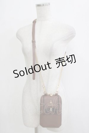 画像: m petit by misako / NINA′Sスマホショルダーバッグ  ブラウン H-26-01-20-066-LO-BG-NS-ZH