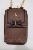 画像2: m petit by misako / NINA′Sスマホショルダーバッグ  ブラウン H-26-01-20-066-LO-BG-NS-ZH (2)