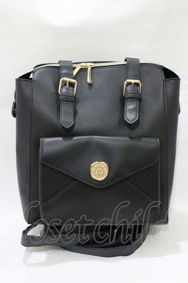 画像2: m petit by misako / AMリュック  ブラック H-26-01-20-067-LO-BG-NS-ZH (2)