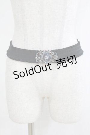 画像: axes femme / アクアマリンカメオ風ベルト Free ブラック H-26-01-20-069-AX-ZA-NS-ZH