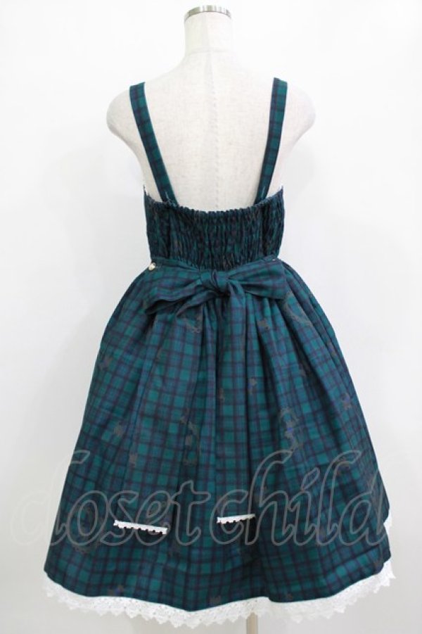 画像3: axes femme Kawaii / おさんぽテリア柄ジャンスカ M グリーン H-26-01-20-006-AX-OP-NS-ZH (3)