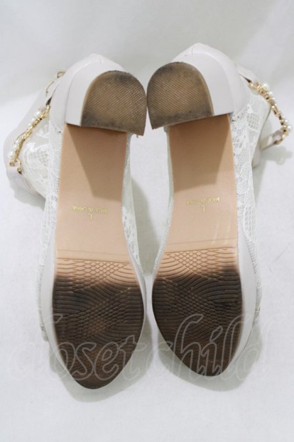 画像4: axes femme / オープントゥレースブーツ L(24.5cm) ベージュ H-26-01-20-074-AX-SH-NS-ZH (4)