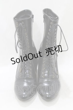 画像: an another angelus / 細レースアップブーツ L  H-26-01-20-075-CA-SH-NS-ZH