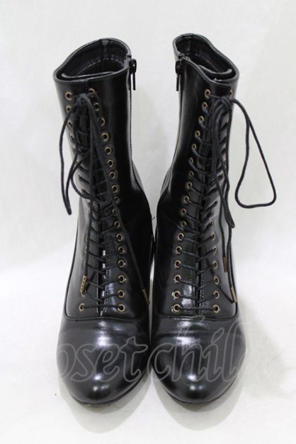 画像1: an another angelus / 細レースアップブーツ L  H-26-01-20-075-CA-SH-NS-ZH (1)