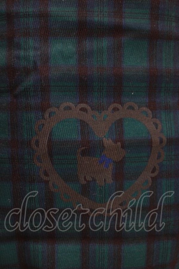 画像4: axes femme Kawaii / おさんぽテリア柄ジャンスカ M グリーン H-26-01-20-006-AX-OP-NS-ZH (4)