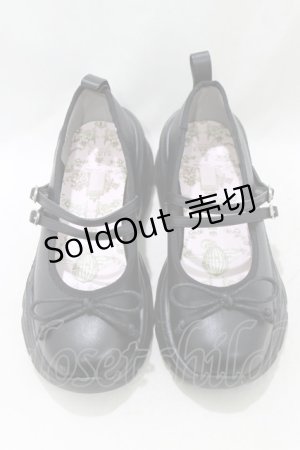 画像: m petit by misako / AMNIリボンバレエ M ブラック H-26-01-20-076-LO-SH-NS-ZH