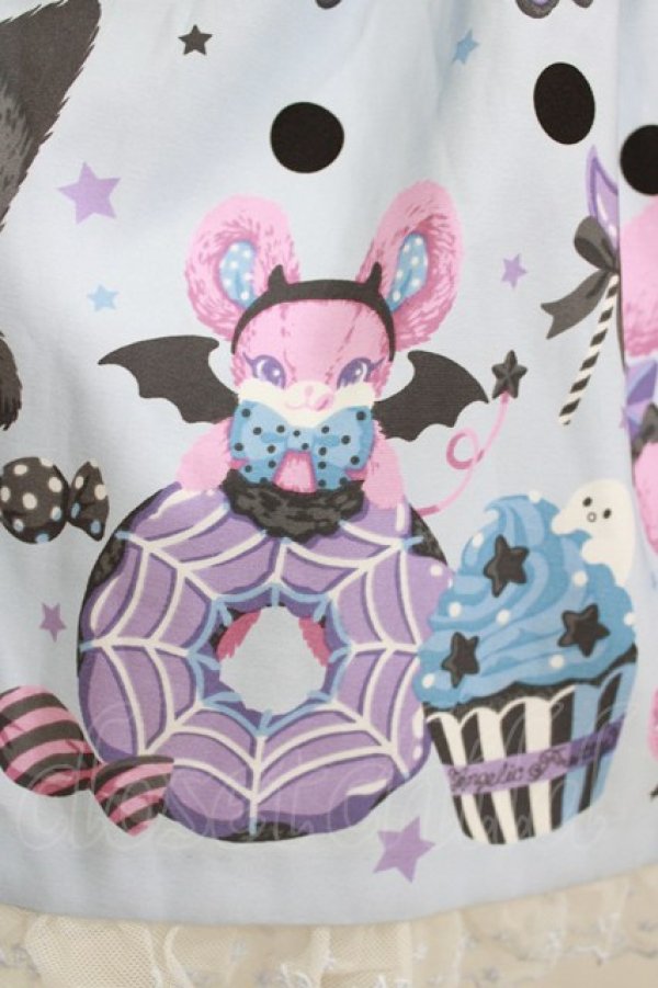 画像4: Angelic Pretty / Happy Treat Party Cafeスカート Free サックス H-26-01-20-001-AP-SK-NS-ZH (4)