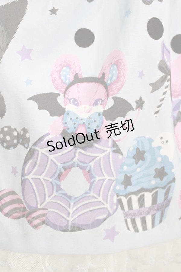 画像4: Angelic Pretty / Happy Treat Party Cafeスカート Free サックス H-26-01-20-001-AP-SK-NS-ZH (4)