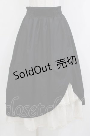 画像: axes femme / スリット入りロングスカート M ブラック H-26-01-20-014-AX-SK-NS-ZH