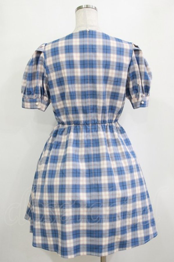 画像3: Jamie エーエヌケー / 合皮ベルトワンピース M ブルー H-26-01-20-018-LO-OP-NS-ZH (3)