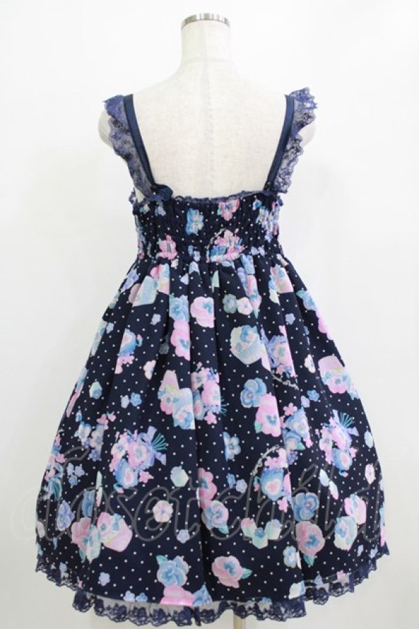 画像3: Angelic Pretty / Sweetie Violetジャンパースカート Free ネイビー H-26-01-20-002-AP-OP-NS-ZH (3)