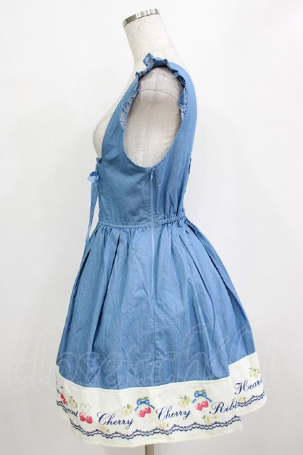 画像2: LIZ LISA / ダンガリーチェリージャンスカ Free ブルー H-26-01-20-019-LO-OP-NS-ZH (2)