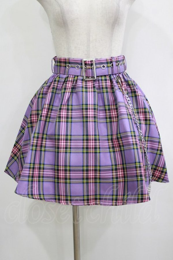 画像1: Jamie エーエヌケー / チェーン付きスカート M ラベンダー H-26-01-20-021-LO-SK-NS-ZH (1)