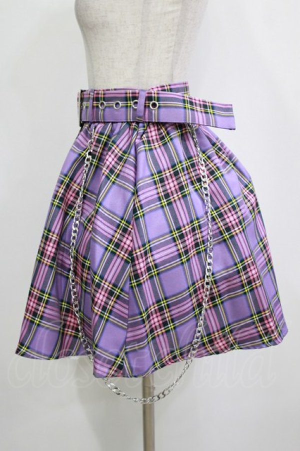 画像2: Jamie エーエヌケー / チェーン付きスカート M ラベンダー H-26-01-20-021-LO-SK-NS-ZH (2)