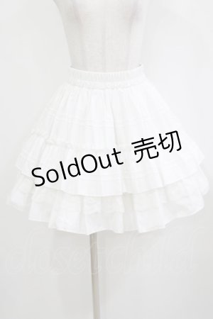 画像: Jamie エーエヌケー / フリル&レースティアードスカート M オフ H-26-01-20-023-LO-SK-NS-ZH