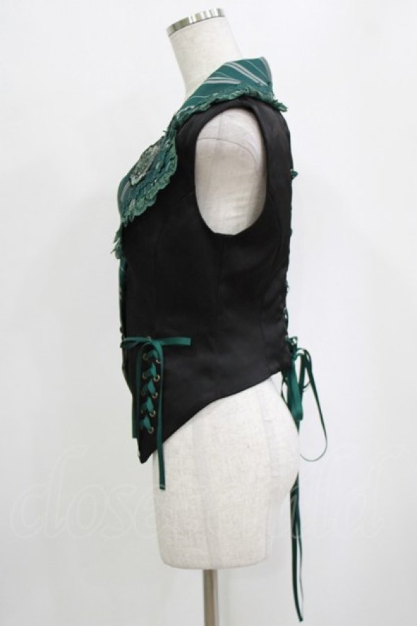 画像2: ATELIER PIERROT / Harry Potter Lace-Up Vest  スリザリン H-26-01-21-030-EL-TO-KB-ZH (2)