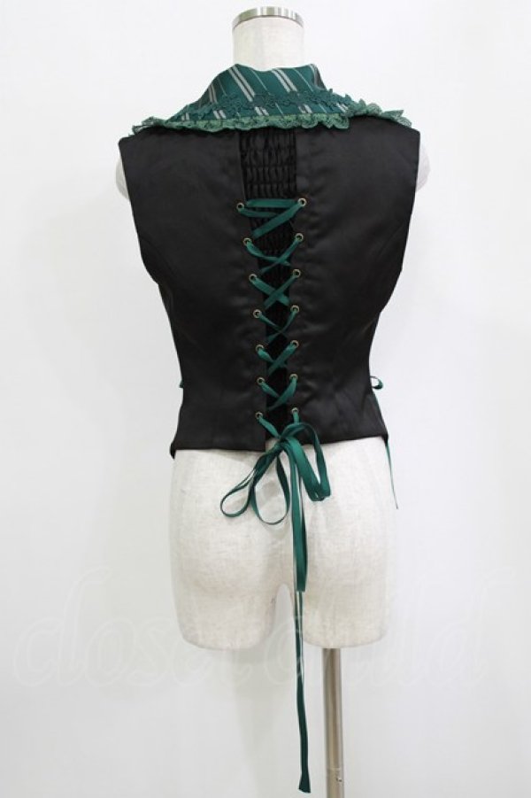 画像3: ATELIER PIERROT / Harry Potter Lace-Up Vest  スリザリン H-26-01-21-030-EL-TO-KB-ZH (3)