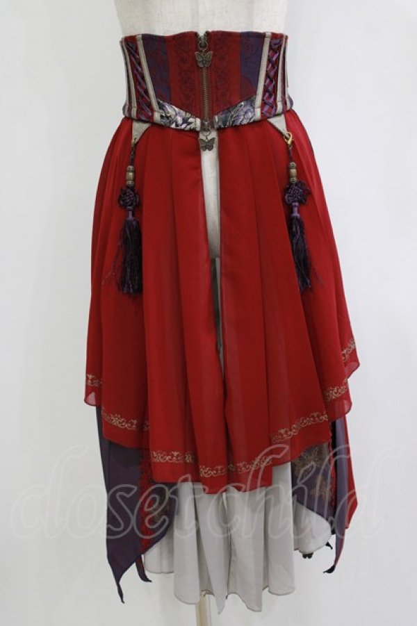 画像1: Ozz oneste / 2Wayオーバーコルセット  ボルドー H-26-01-21-033-OO-ZA-KB-ZH (1)