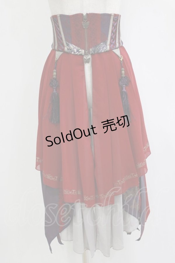 画像1: Ozz oneste / 2Wayオーバーコルセット  ボルドー H-26-01-21-033-OO-ZA-KB-ZH (1)