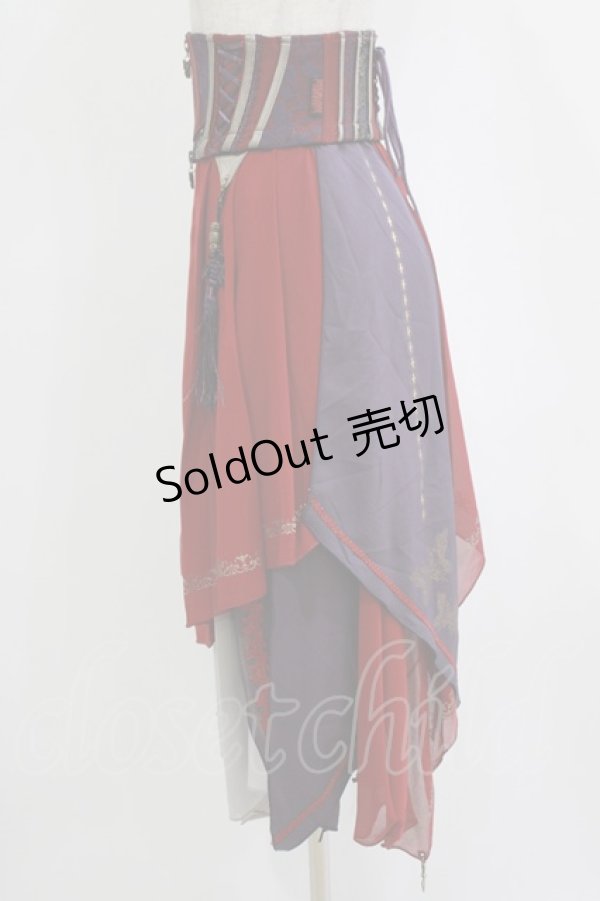 画像2: Ozz oneste / 2Wayオーバーコルセット  ボルドー H-26-01-21-033-OO-ZA-KB-ZH (2)