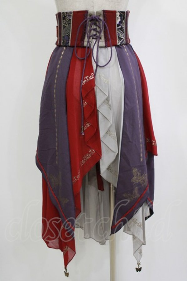 画像3: Ozz oneste / 2Wayオーバーコルセット  ボルドー H-26-01-21-033-OO-ZA-KB-ZH (3)