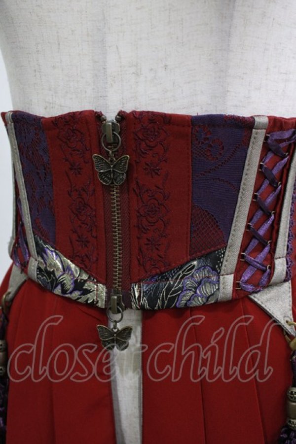 画像4: Ozz oneste / 2Wayオーバーコルセット  ボルドー H-26-01-21-033-OO-ZA-KB-ZH (4)