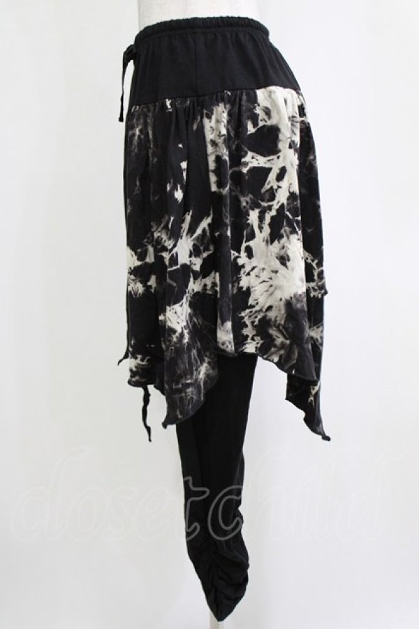 画像2: ALGONQUINS / レイヤードパンツ  黒 H-26-01-21-036-AL-PA-KB-ZH (2)