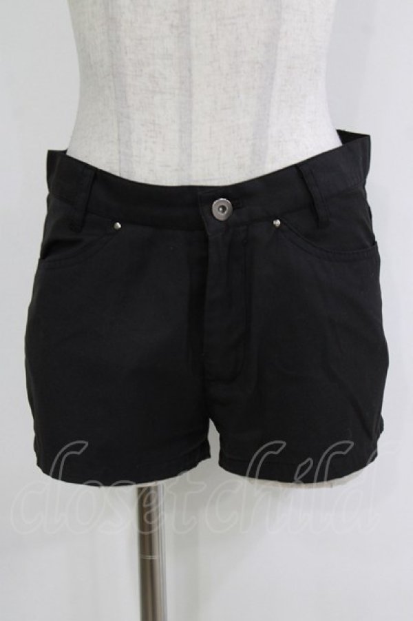 画像1: PEACE NOW / ショートパンツ M 黒 H-26-01-21-037-PU-PA-KB-ZH (1)