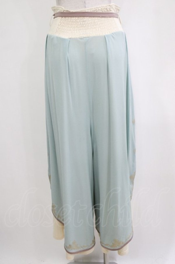 画像3: Ozz oneste / 和チャイナワイドパンツ  サックス H-26-01-21-038-OO-PA-KB-ZH (3)