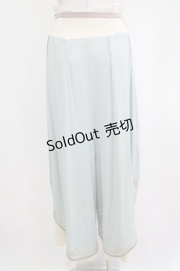 画像3: Ozz oneste / 和チャイナワイドパンツ  サックス H-26-01-21-038-OO-PA-KB-ZH (3)